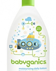 Babyganics Moisturizing Daily Lotion, Fragrance Free, 17oz Pump Bottle (Pack of 2)
