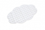 ABELE (R) Cloud Non Slip Safety Baby Kids Shower Bubble Tub Bath Mat, Mildew Mold Resistant, Rubber (White)
