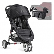 Baby Jogger 2014 City Mini Single Stroller, Black/Gray with Universal Parent Console