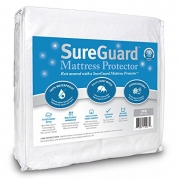 Crib Size SureGuard Mattress Protector - 100% Waterproof - Hypoallergenic - Breathable Soft Cotton Terry Cover - Perfect Baby Shower Gift - Superior Quality - 30 Day Return Guarantee - 10 Year Warranty