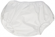 Dappi Waterproof 100% Nylon Diaper Pants, 2 Pack, White, Large
