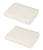 American Baby Company 100% Cotton Value Jersey Knit Fitted Portable/Mini Crib Sheet, Ecru, 2 Count