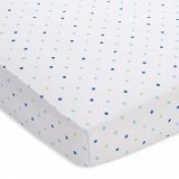 BreathableBaby Wick-Dry Crib Sheet, Blue Mist Dot Fashion, Mini