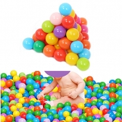 HeroNeo 100pcs 5.5 Centimeter Colorful Ball Fun Ball Soft Plastic Ocean Ball Baby Kid Toy Swim Toy