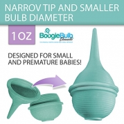 BoogieBulb® Preemie Babies★ 1 OZ SIZE ★ The First True Cleanable & Reusable Baby Nasal Aspirator Syringe - Hospital Medical Grade Nose Suction - Perfect for Baby Congestion - No More Wasting Countless Bulbs! - The Ultimate Baby Booger Sucker - BPA FR