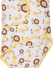 Miracle Blanket Baby Swaddle Blanket, Giraffes & Lions