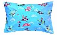 100% Cotton Toddler Pillowcase in BLUE YONDER by A Little Pillow Company (13.5 in x 19.5 in)