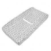 American Baby Company Heavenly Soft Chenille Fitted Contoured Changing Pad Cover, Gray Honeycomb