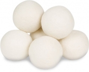 Smart Sheep 6-Pack XL Premium 100% Wool Dryer Balls (Reusable, #1 All-Natural Fabric Softener ~ Best Ranked, Great Gift)