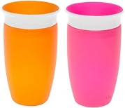 Munchkin Miracle 360 Sippy Cup, Pink/Orange, 10 Ounce, 2 Count