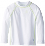 i play. Unisex Baby Long Sleeve Rashguard Shirt, White, Medium/12 Months