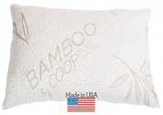 Premium Shredded Memory Foam Toddler Pillow with Bamboo Case Washable hypoallergenic USA