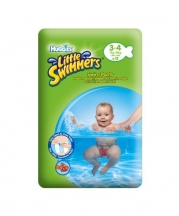 Huggies Little Swimmers Disposable Swim Diapers, Small, 12-Count - Pink/Blue