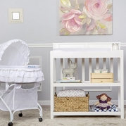 Dream On Me Zoey 3-in-1 Convertible Changing Table, White