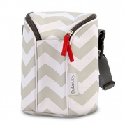Bula Baby Insulated 2 Bottle Tote Bags - Keep Baby Bottles Warm or Cool - Chevron