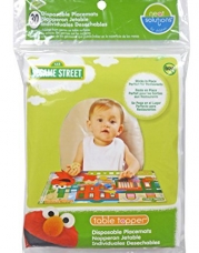 Sesame Street Biodegradable Table Topper Disposable Stick-on Placemat , 30-Count