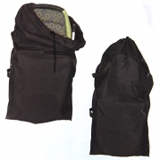 VORCOOL Gate Check Travel Bag for Standard and Double Stroller (Black)