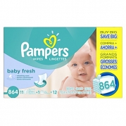 Pampers Baby Fresh Wipes Box, 864 Count