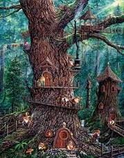 Forest Gnomes - 1000 Large Piece Jigsaw Puzzle By Sunsout Inc.