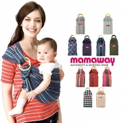 Mamaway Ring Sling Baby Carrier - One Size Fits All - Easy On Your Back - Comfort For Your Baby - Can Be Used For Different Positions - Breastfeeding Privacy - Ocean Lanna