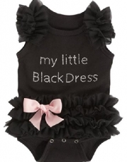 Baby My Little Black Dress Onesie, Black,(0-6 Months)