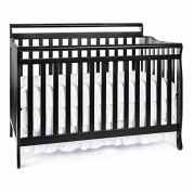 Dream On Me Liberty 5-in-1 Convertible Crib, Black