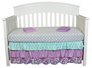 Zoe 3-In-1 Fitted Sheets and Crib Skirt Collection