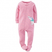 Carter's Baby Girls' 1-Piece Snug Fit Cotton Sleeper Pajamas (24 Months, Pink Dog)