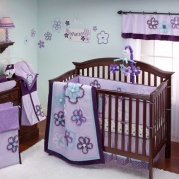 Harmony 9 Piece Baby Crib Bedding Set with Bumper by Nojo