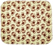 Carter's Keep Me Dry 3 Piece Flannel Lap Pad, Monkey (Discontinued by Manufacturer)
