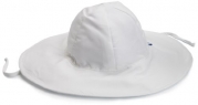 i play. Unisex Baby Solid Brim Sun Protection Hat, White, Toddler