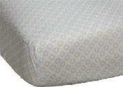 Carter's Blue Elephant Fitted Sheet, Blue/Choc, 28 X 52 (Discontinued by Manufacturer)