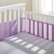 BreathableBaby Mesh Crib Liner, Lavender