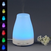 Essential Oil Diffuser Vaporizer MOKOQI® Aromatherapy Ultrasonic Cool Mist Humidifier 100ml with 7 Color LED Lights Changing and Waterless Auto Shut-off Fuction for Home Office Bedroom Room