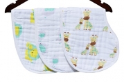 Burp Cloths/Bibs 3 Pack Soft, Absorbent and Durable Convert to Bibs in Seconds