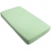 Kushies Fitted Bassinet Sheet, Green