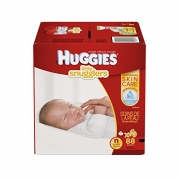 Huggies Little Snugglers Baby Diapers, Size Newborn, 88 Count (Packaging May Vary)