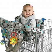 Kiddlets Shopping Cart and High Chair Cover, Includes Carry Bag, Machine Washable