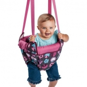 Evenflo, Jenny Jump Up, ( Pink Bumbly ) Framed Seat Fully Surrounds Child.