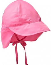 i play. Unisex Baby Solid Flap Sun Protection Hat, Hot Pink,Infant/6 18 Months