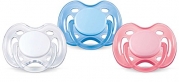 Philips AVENT Freeflow Pacifier BPA, Free Blue / White, 0-6 Months (Pack of 2)