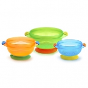 Munchkin Stay Put Suction Bowl, 3 Count
