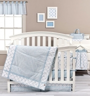 Trend Lab Blue Sky 3 Piece Crib Bedding Set