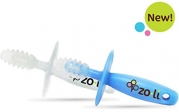 ZoLi CHUBBY GUMMY gum massaging teethers, Blue/White, Set of 2
