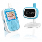 Infant Optics DXR-5+ Portable Video Baby Monitor, Blue/White