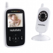 Hello Baby - Best Video Baby Monitor Wireless with Night Vision 2.4 inch Digital Screen / Smart Camera with Temperature Monitors HB24