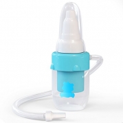 PREMIUM NASAL ASPIRATOR FOR BABY, Soft Silicone, Non-irritating Tip, Washable and Reusable, No Filters Needed, Hospital Grade Snot Sucker for Baby Nose Congestion (Blue & Pink Options See Below)