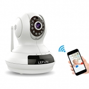 LeFun™ Baby Monitor Wireless WiFi IP Surveillance Camera HD 720P Nanny Cam Video Recording Play/Plug Pan Tilt Remote Motion Detect Alert with Two-Way Audio and Infrared Night Vision