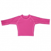 i play. Girls' Long Sleeve Rashguard Shirt, Hot Pink, 24 Months