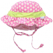 i play. Baby Reversible Ruffle Bucket Sun Protection Hat, Pink Daisy, 0-6 Months